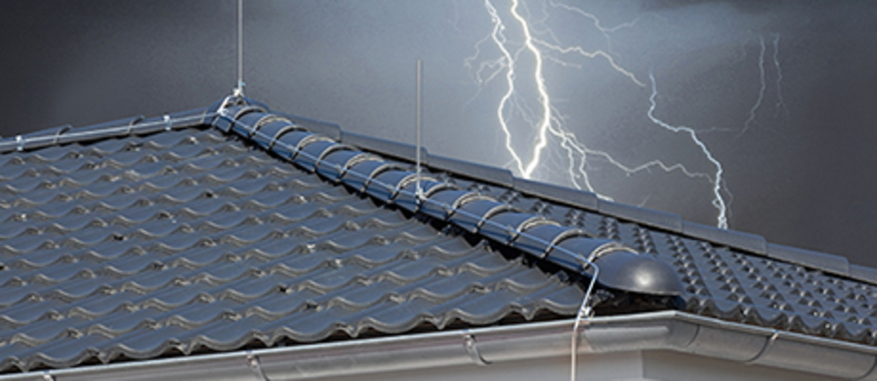 Äußerer Blitzschutz bei Elektro Zimmermann GmbH in Aschaffenburg